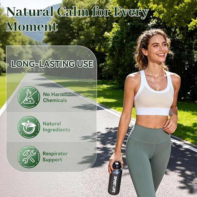 Herbal Diffuser Pen,Lung Cleanse Diffuser with Mullein, Thyme & Mint,Supports a Calm Mood and Relaxed Feelings
