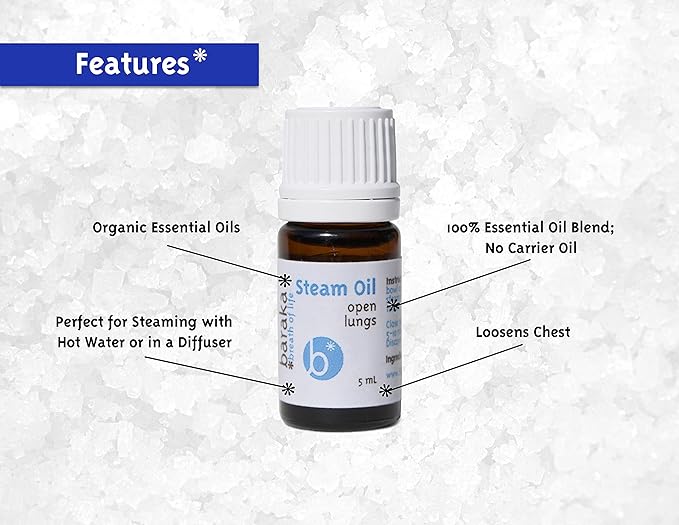 Baraka Breathe Easy Kit - Ceramic Neti Pot, 4ml Sinus Rejuvenation Oil for Sinus Relief & 5ml Steam Oil to Open Lungs, Aromatherapy & Allergy Relief, Essential Oils Blend, Light & Easy to Use - Jade