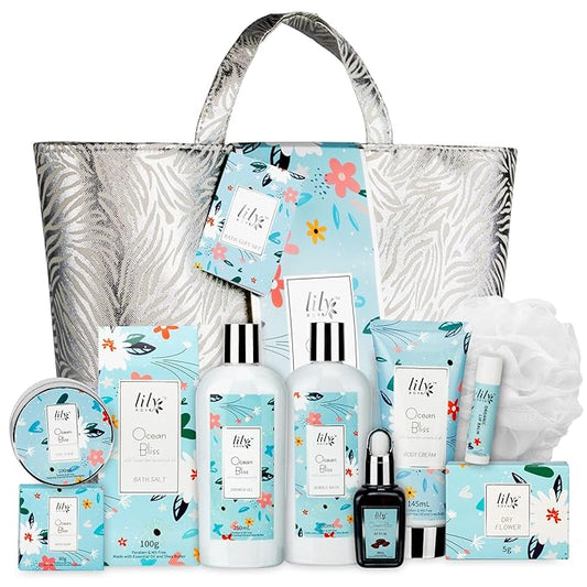 Mothers Day Gift for Mom, Gifts for Women - XXXL Bag Spa Gift Set for Mom, Bath and Body Gift Bag Set for Women, Spa Kit, Valentines Day Gift, Birthday, Christmas Gifts, Spa Bath Gift Set for Holiday