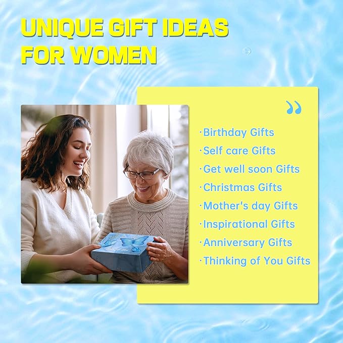 Birthday Gifts for Women Spa Sets: Anniversary Romantic Valentines Day Gifts for Her, Girlfriend, Wife, Sister, Bestie, Coworker, Secretary, Mother, Grandma Skin Care Package, Get Well Soon Basket