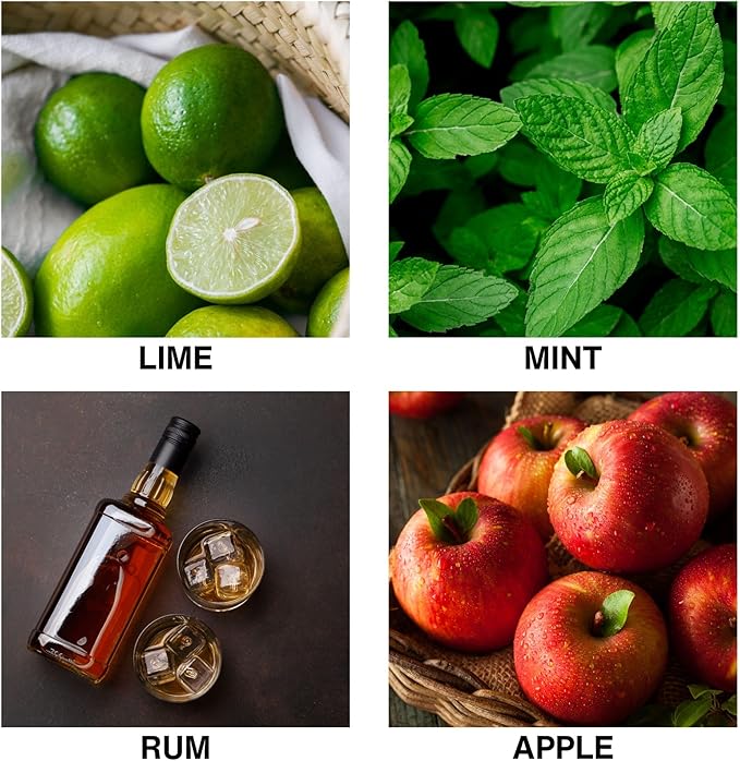 Mojito Scent Reed Diffuser Refill, Premium Essential Oils, 150ml/5.07 fl oz, Long-Lasting 8-12 Weeks