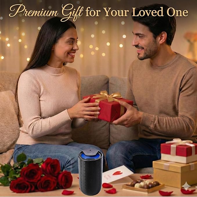 Waterless Essential Oil Diffuser – Portable Cordless Aromatherapy Diffuser for Home, Car, Office – 3 Mist Levels - 4 Timer Modes - 15ml Oil Capacity - USB-C Rechargeable