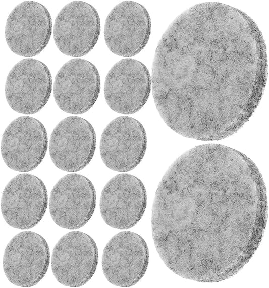 Veemoon 100pcs Round Cotton Diffuser Pads Essential Oil Refill Pads for 30mm Aroma Necklace Pendant Aromatherapy Accessories for Home and Travel Use