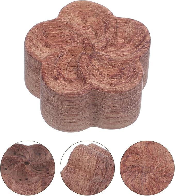 Beaupretty Essential Oil Wooden Diffuser Plumeria Scent Aromatherapy Diffusing Adornment Home and Car Use Lightweight Natural Wood
