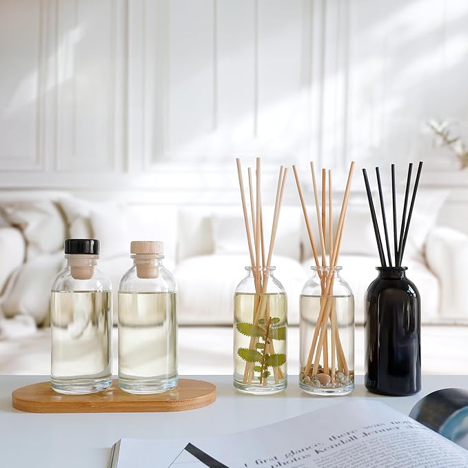 Urban Naturals Sandalwood & Vanilla Reed Diffuser Refill Set | Includes a Free Set of Reed Sticks! 4 oz | Great Gift Idea Home Fragrance Lovers!