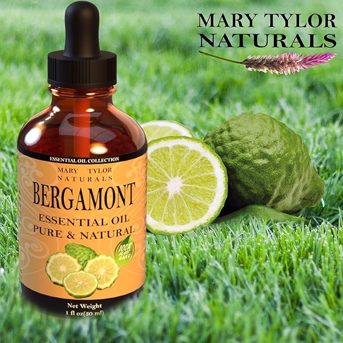 Bergamot Essential Oil (1 oz), Premium Therapeutic Grade, 100% Pure and Natural, Perfect for Aromatherapy, Diffuser, DIY by Mary Tylor Naturals