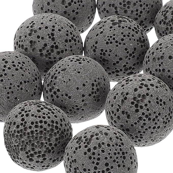 Natural Volcanic Aromatherapy Stone Diffuser 16mm Lava Rocks 20pcs Fragrance Expanding Essential Oil Diffuser Stones for Home Relaxation and Wellness