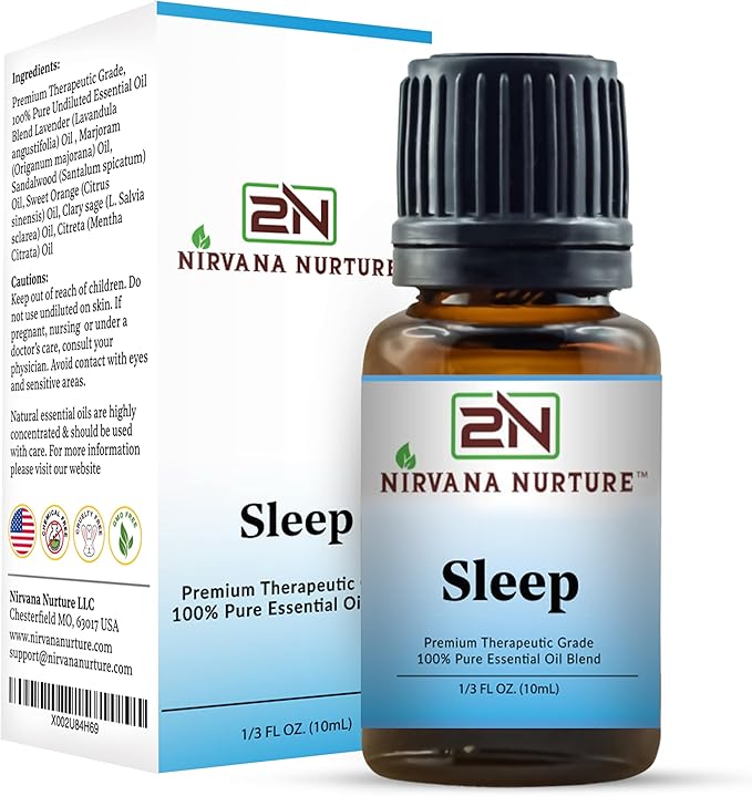 Sleep Blend,100% Pure and Premium, Undiluted, Sleep, Aromatherapy, Calm, Relax