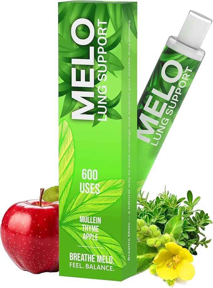 Nicotine Free Vapors Pens - Lung Detox & Cleanser Support with 600 Uses, Natural Apple, Thyme & Mullein Herbal Pen, Quit Smoking Inhaler Stick - All Natural, Healthy Inhaler