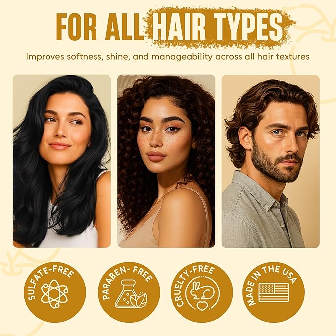 INFINA ESSENTIALS Apple Cider Vinegar Shampoo and Conditioner Set | Clarifying & Detoxifying for Oily Scalp | 16 fl oz Each | with Batana Oil, Biotin & Tea Tree Oil | Men & Women | Made in USA