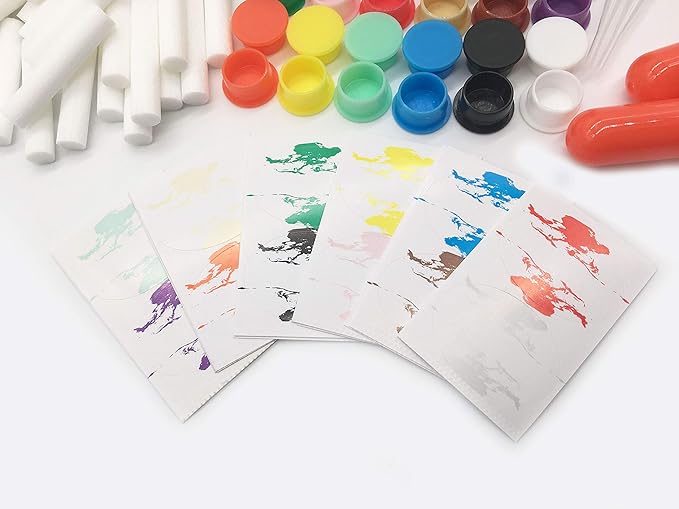 Nasal Inhaler Tubes - Kit Contains: 24 Empty Nasal Inhaler Tubes (with Wicks) 12 Extra Wicks,36 Writable Stickers, 2 Mini Droppers and 1 Tweezers