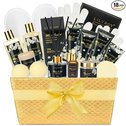 Mothers Day Gifts for Women - 18-Piece Luxurious Spa Gift Set, Premium Bath Collection | Fathers Day, Valentines Day Gift, Birthday Gifts, Christmas, All Occasion Ultimate Holiday Gift
