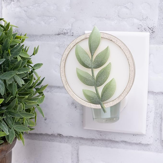 Scentsationals Plug in Decor Heater - Green Leaf - Fragrance Oil Air Freshener for Continuous Scent in Home and Bathroom
