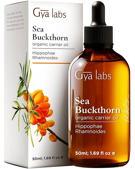 Gya Labs Sea Buckthorn Oil - 1.7 Fl Oz - Carrier Oil for Hair, Skin, Face, Scalp & Body Massage