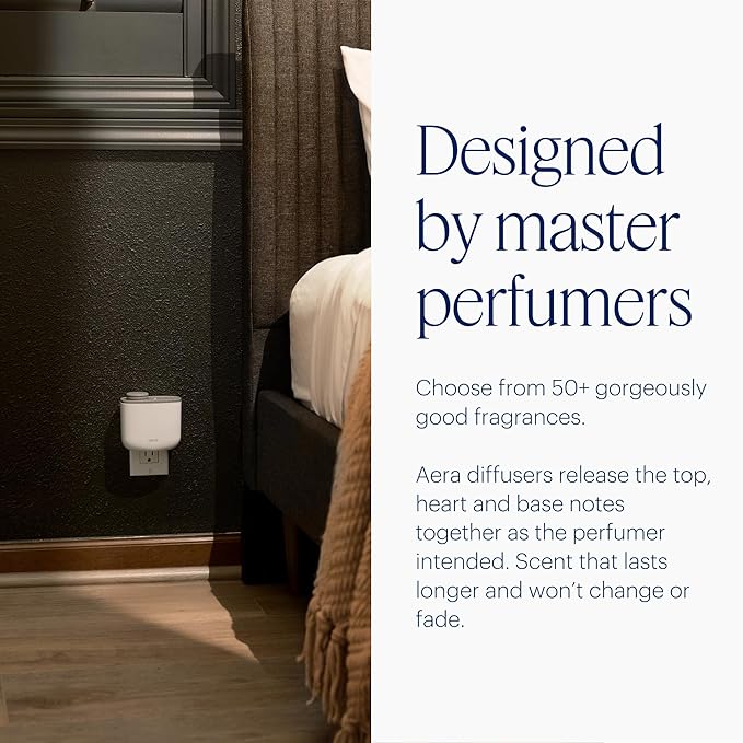 AERA Mini Waterless Plug-in Essential Oil Diffuser for Rooms 100–400 sq ft, – Smart Scent Machine with App & Alexa Control, Hypoallergenic Home Fragrance (Capsules Sold Separately) – Forrest Green