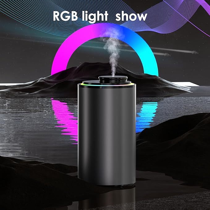 Waterless Essential Oil Diffuser, Portable Aromatherapy Diffuser,3 Countdown Timers & 3 Mist Levels for Home, Room, Car, Office
