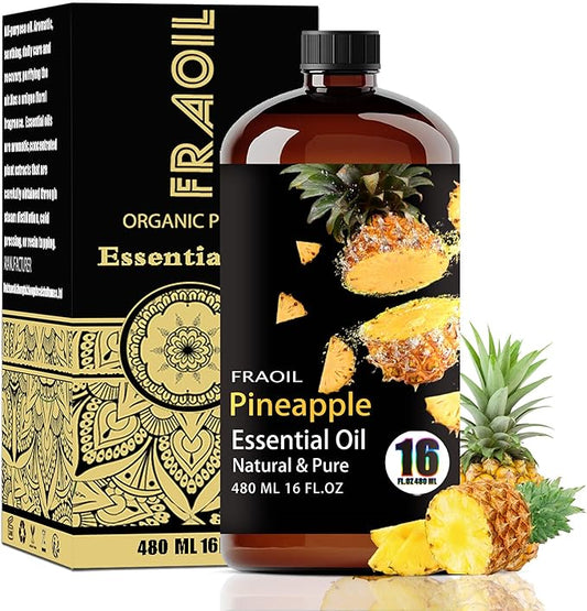 Pineapple Essential Oil, Pineapple Oil 16 Fl Oz 480ML for Diffuser Humidifier Yoga Cleaning DIY Candle Soap Making Essential Oils