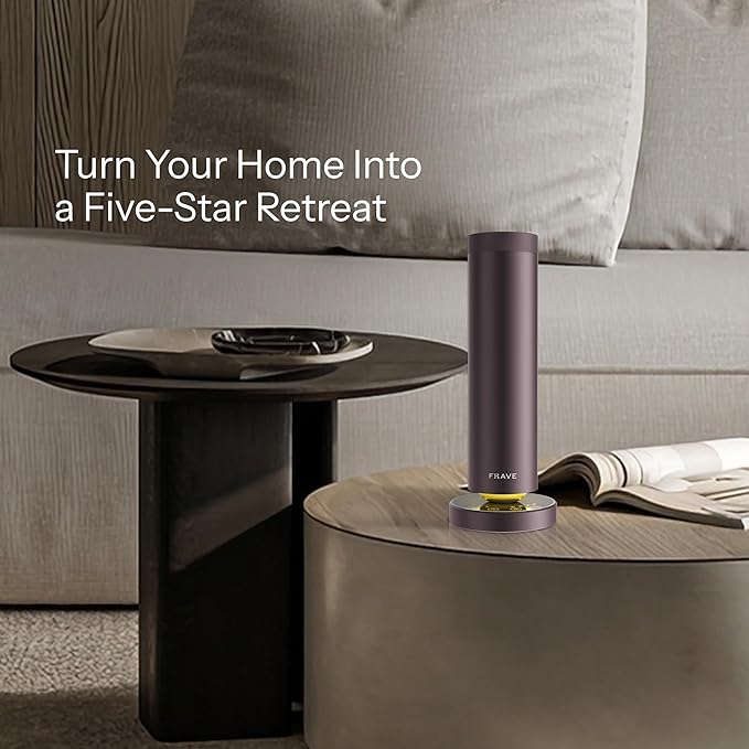 Tower Waterless Scent Diffuser, 2000 Sq Ft Coverage, Luxury Hotel Scent Oil Diffuser for Large Room, Home, Office, Hotel, Remote & App Control, Essential Oil Cold Air Machine, Sandstone