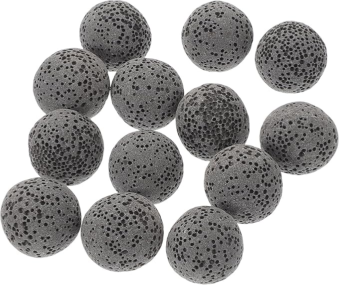 Natural Volcanic Aromatherapy Stone Diffuser 16mm Lava Rocks 20pcs Fragrance Expanding Essential Oil Diffuser Stones for Home Relaxation and Wellness