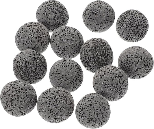 Natural Volcanic Aromatherapy Stone Diffuser 16mm Lava Rocks 20pcs Fragrance Expanding Essential Oil Diffuser Stones for Home Relaxation and Wellness