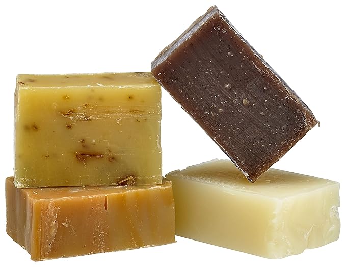 Fabulous Frannie Aromatherapy All Natural Herbal Family Favorites Protect, Sleep, Orange Vanilla and Lemongrass Soap Sampler Set with Pure Essential Oils 2 Ounce (Pack of 4)