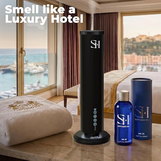 Inspired by 6-Star Hotel Monaco MC01 Hotel Scent Diffuser Oil | 5.07 Fl oz (150 ml) - Waterless Diffuser Oil Refill & Highly Concentrated Fragrance Oil, Diffuser Oil Scents, Hotel Oil Diffuser