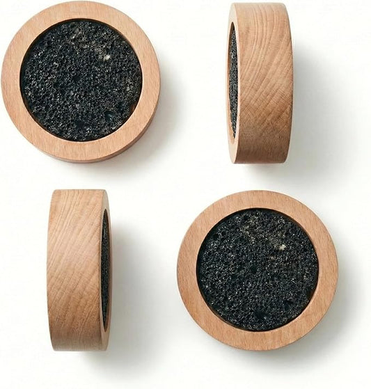 CUIYAKI 4Pcs Small Passive Lava Rock Diffuser for Essential Oils Great for Decorating at Desk, Office or Car