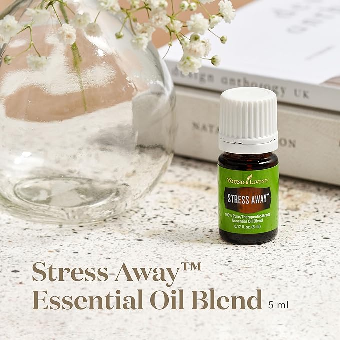 Young Living Stress Away Essential Oil Blend 5ml – Aromatic Oil with Lavender & Cedarwood | Aromatherapy for Relaxation, Diffusers & Home Wellness
