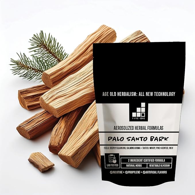5:1 Formulas Palo Santo Essential Herbal Aromatherapy Diffuser - Organic Lab-Tested Personal Diffuser with Palo Santo & Vegetable Glycerin