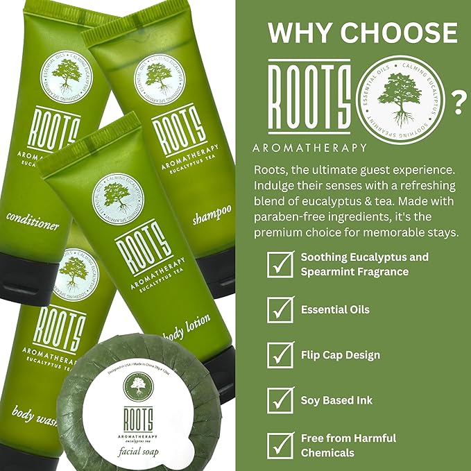 Airbnb Essentials for Hosts, 150-Piece Hotel Toiletries Bulk Set — Shampoo, Conditioner, Body Wash, Lotion & Bar Soap for Guests, Vacation Rental Bathroom Amenities, Eucalyptus Tea