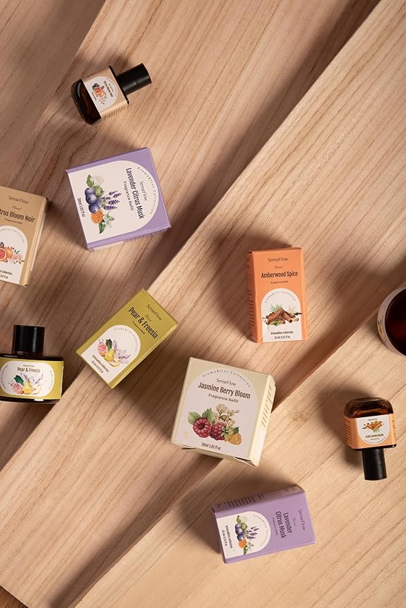 Essential Oil Refill 1.02oz/30ml - Free SF101 Waterless Aromatherapy Diffuser, Covers 1000 Sq Ft, 120-Day Natural Scent,Neroli