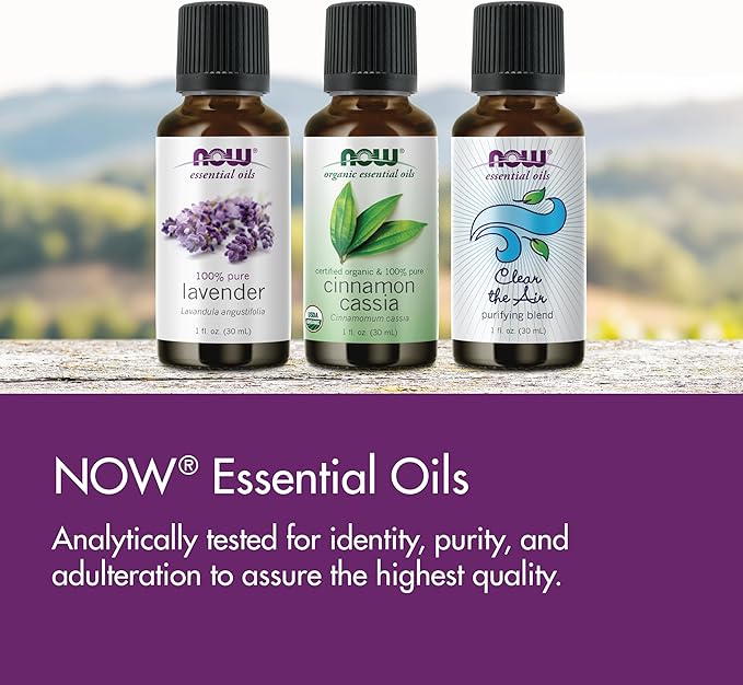NOW Essential Oils, Peppermint Oil, Invigorating Aromatherapy Scent, Steam Distilled, 100% Pure, Vegan, Child Resistant Cap, 16-Ounce