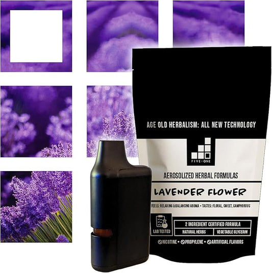 Lab-Tested, Single-Herb, Aromatherapy Herbal Diffuser from 5:1 Formulas. Purity and Safety Verified. Age Old Herbalism: All New Technology (Lavender Flower)