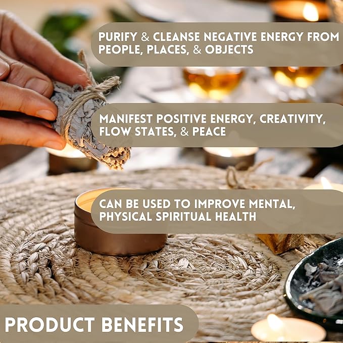 Ancient VEDA Organic Smudge Kit – Yerba Santa, Palo Santo, Sweetgrass, Abalone Shell, Feather & Smudge Guide | Smudging Kit for Home Cleansing, Meditation, Healing (Healer's Kit, Yerba Santa Sage)
