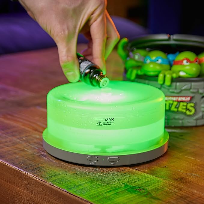 Numskull Teenage Mutant Ninja Turtles Sewer Oil Diffuser – LED Aroma Humidifier – USB Powered – Official TMNT Merchandise