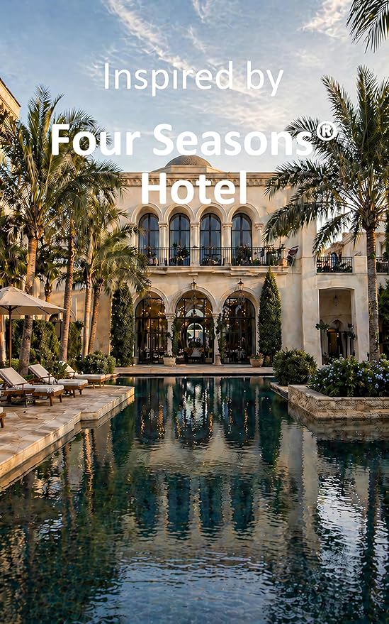 Hotel Diffuser Oil Inspired by Four Seasons Hotel – Fragrance & Essential Oil Blend for Waterless & Cold Air Diffusers – Citrus, Rose, Cedar – Long-Lasting Aroma – Aromatherapy – 4 Fl Oz Glass Bottle