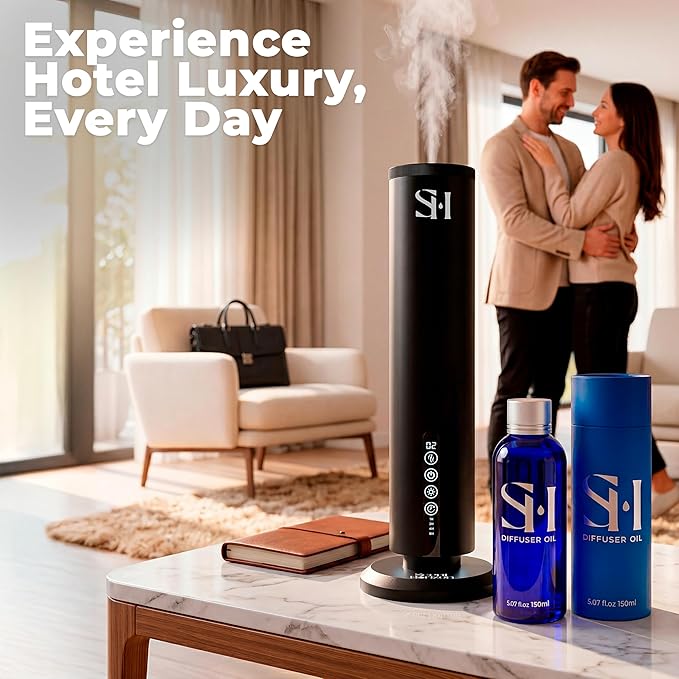 Inspired by 5-Star Hotel Malibu MB02 Hotel Scent Diffuser Oil | 5.07 Fl oz (150 ml) - Waterless Diffuser Oil Refill & Highly Concentrated Fragrance Oil, Diffuser Oil Scents, Hotel Oil Diffuser