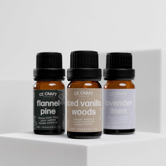 CANDECraftCo Premium Fragrance Oil – Diffuser Oils Fragrances Scented for Home, Candle Soap Making Supplies, Aromatherapy Blends for House (0.34 Fl Oz) (2-Pack, White Driftwood)