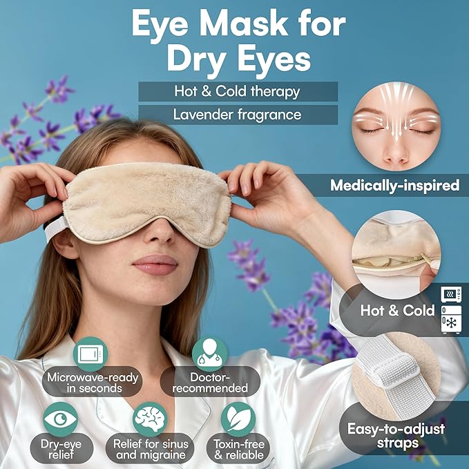 Stress Relief Gifts with Heated Eye Mask, Stress Balls for Adults, Shower Steamers & Adult Coloring Book for sinus relief – Self Care Relaxation Kit, Anxiety Relief Items and Mother's Day