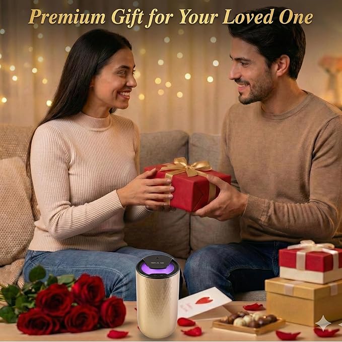 Waterless Essential Oil Diffuser – Portable Cordless Aromatherapy Diffuser for Home, Car, Office – 3 Mist Levels - 4 Timer Modes - 15ml Oil Capacity - USB-C Rechargeable