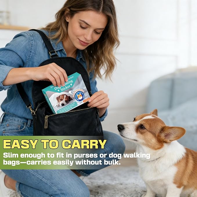 xcivi Calming Patches for Dogs, Dog Calming Diffuser, Calming Pheromones for Dogs, Non-Medicated Effective Stress Relief for Travel, Fireworks & Separation Anxiety