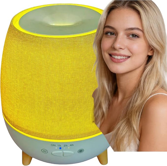 Essential Oil Diffuser with Fabric Cover, with Remote Control, 300ML Ultrasonic Cool Mist Humidifier & Aromatherapy Diffuser for Home,23dB Quiet Soft Night Light,Timer for Bedroom, Room, Office, Yoga