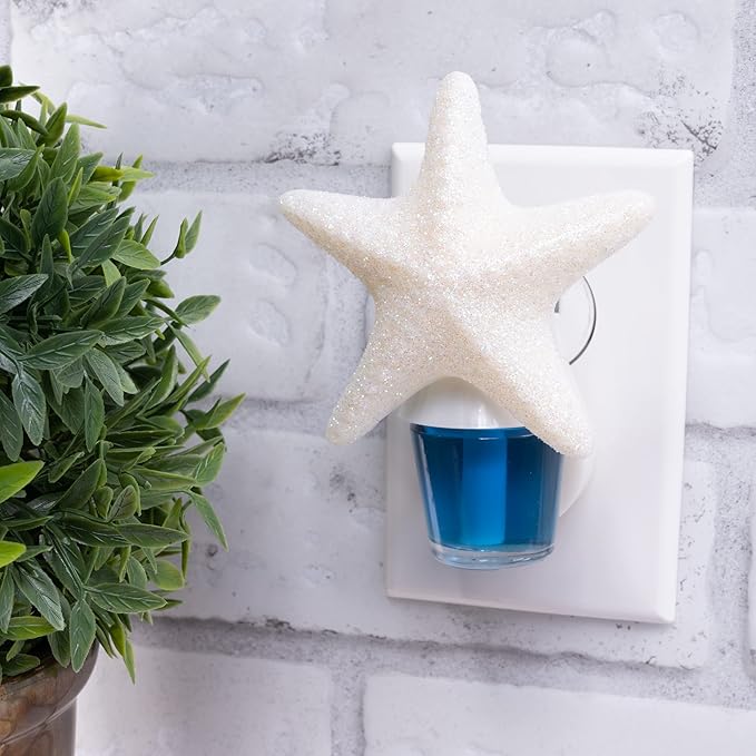 Scentsationals Plug in Decor Heater - Shimmering Starfish - Fragrance Oil Air Freshener for Continuous Scent in Home and Bathroom