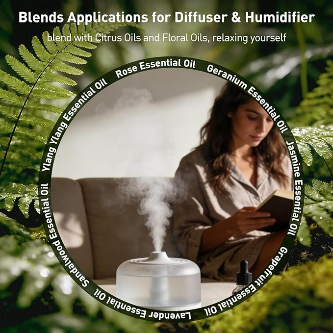 Vetiver Essential Oil 4oz for Diffuser, Humidifier, Homemade Household Cleaners, Large Capacity 118ml Vetiver Aroma Oil for Body Care, Massage, DIY Perfume, Soap & Candle Making