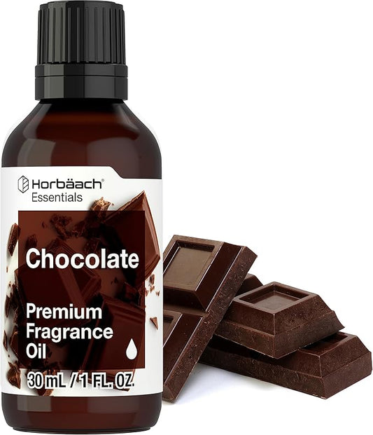 Horbäach Chocolate Fragrance Oil | 1 fl oz (30ml) | for Diffusers, Candle and Soap Making, DIY Projects & More | Premium Grade
