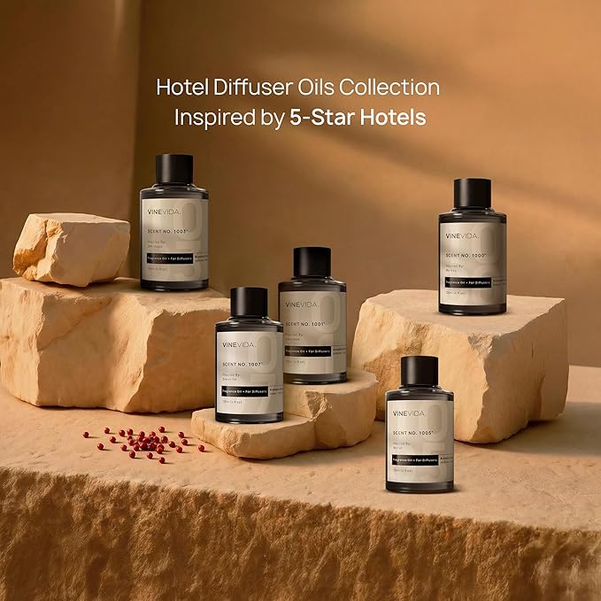 VINEVIDA (16oz) Hotel Fragrance Collection Diffuser Oil - Hotel Scents Diffusers for Home - Cold Air Diffuser Oil - Hotel Scent Essential Oil - Scent No.1009 Inspired by Melia Hotels
