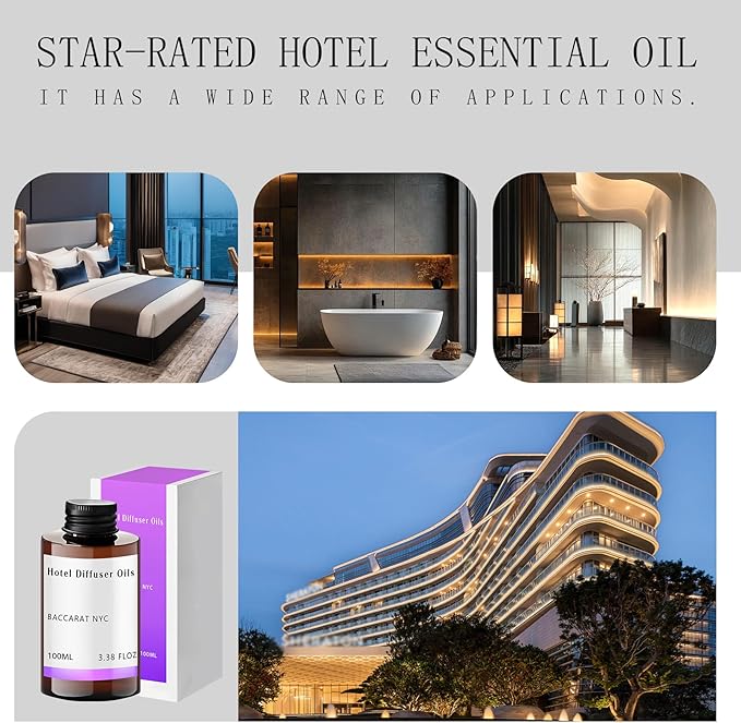 Hotel Collection Diffuser Oil Refill Scent Inspired by 5-Star Hotel Coastal Blend Essential Oils for Diffusers for Home Hotel Scents for Home,Waterless Essential Oil Diffuser