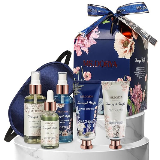 Mothers Day Gift Baskets for Women - 6 Pcs Self Care Gifts Set Gifts for Her, Gifts for Women Mom Wife Grandma, Relaxing Gift Baskets At Home for Her, Anniversary