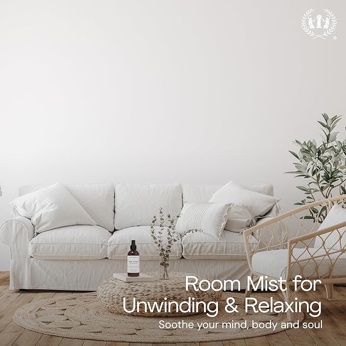 Muse Apothecary Room Ritual - Aromatic and Relaxing Room Mist, Infused with Natural Essential Oils - 8oz, Bergamot + French Lavender + Sandalwood