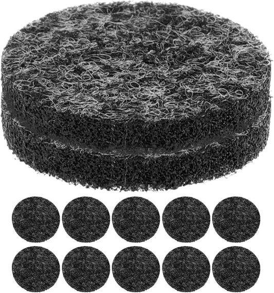 INOOMP 100pcs Deep Gray Refill Aroma Pads Essential Oil Diffuser Pads for 30mm Pendant Locket Aromatherapy Accessory for Home Fragrance and Relaxation